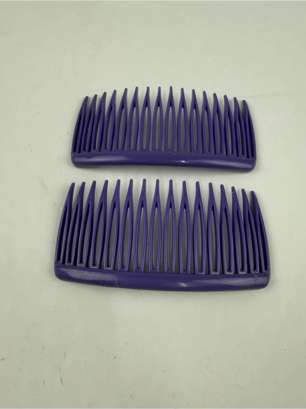 VTG Goody 80s Hair Combs Clips Pair Purple